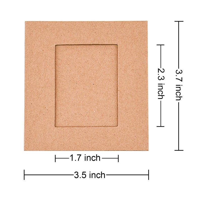Sunmns Wall Decor Hanging Display Paper Photo Frame Set Compatible with Fujifilm Instax Mini 11 9 8 70 90 26 Camera Films, Mini Link Printer, 30 Piece (Brown) - Image 3